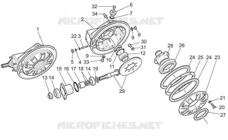 Transmission cpl. II MOTO GUZZI MOTO-GUZZI-MOTORCYCLES 1100 CALIFORNIA 2002  California Special Sport - Aluminium PI