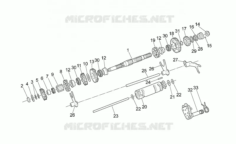 Arbre secondaire MOTO GUZZI MOTO-GUZZI-MOTORCYCLES 1100 CALIFORNIA 2002  California Special Sport