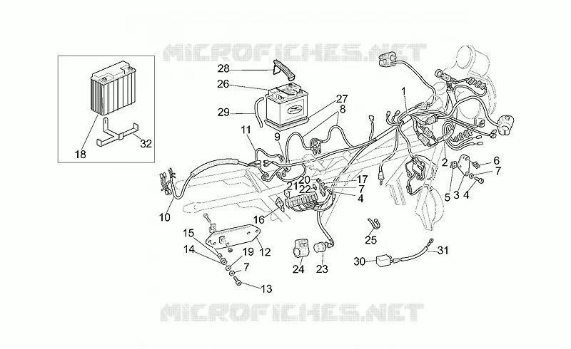 Circuit electrique MOTO GUZZI MOTO-GUZZI-MOTORCYCLES 1100 CALIFORNIA 2002  California Special Sport