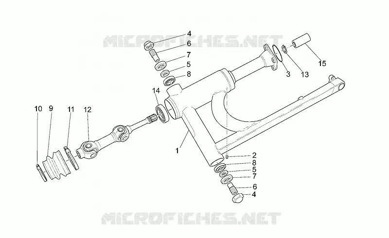 Fourche arriere MOTO GUZZI MOTO-GUZZI-MOTORCYCLES 1100 CALIFORNIA 2001  California Special Sport
