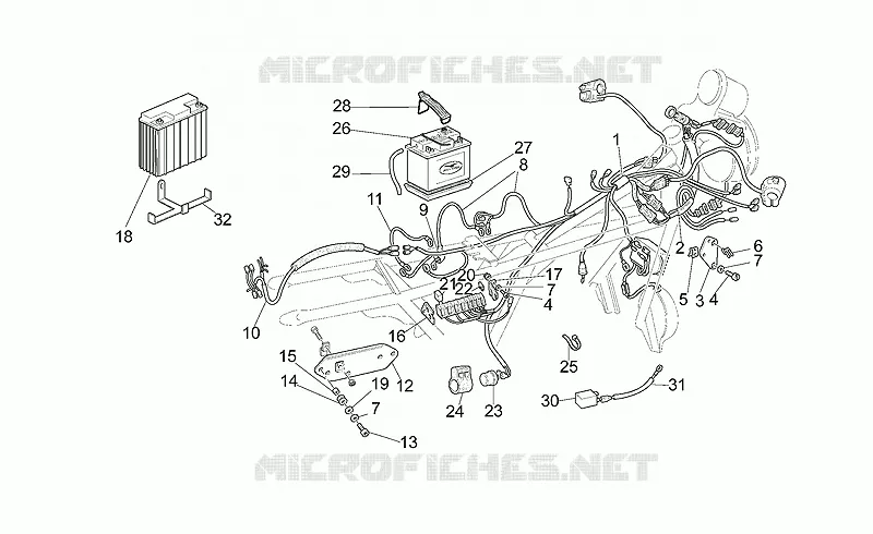 Circuit electrique MOTO GUZZI MOTO-GUZZI-MOTORCYCLES 1100 CALIFORNIA 2001  California Stone