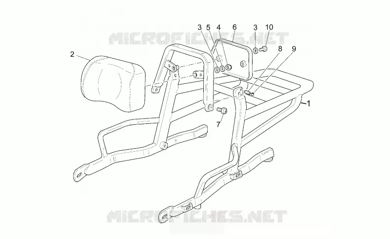 Porte-bagages MOTO GUZZI MOTO-GUZZI-MOTORCYCLES 1100 CALIFORNIA 2002  California Stone