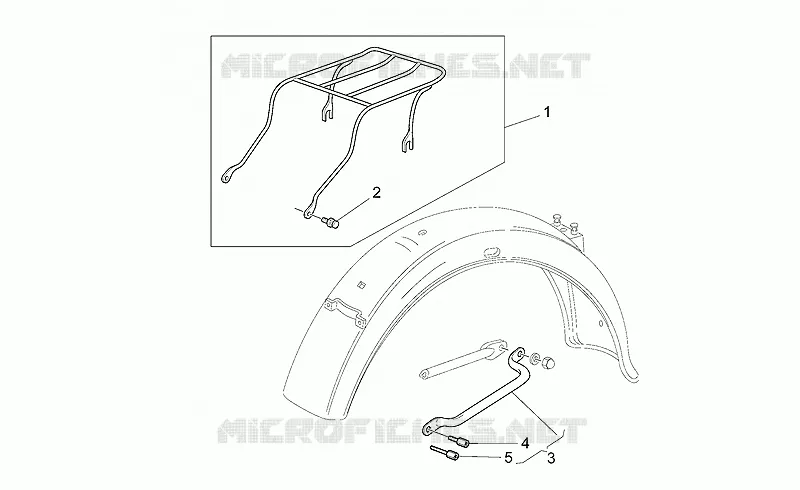 Porte-bagages Small MOTO GUZZI MOTO-GUZZI-MOTORCYCLES 1100 CALIFORNIA 2001  California Stone