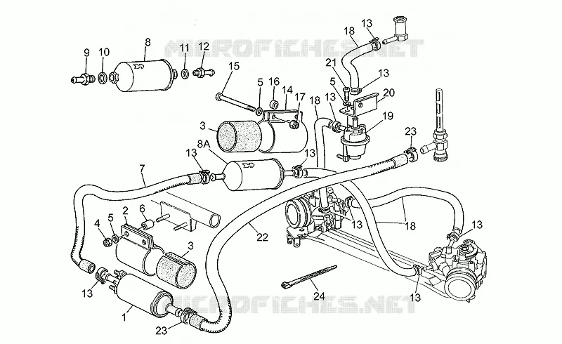 Alimentation MOTO GUZZI MOTO-GUZZI-MOTORCYCLES 1000 DAYTONA 1992  Daytona