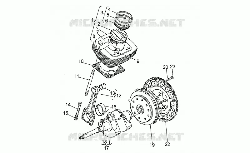 Arbre moteur MOTO GUZZI MOTO-GUZZI-MOTORCYCLES 1000 DAYTONA 1993  Daytona
