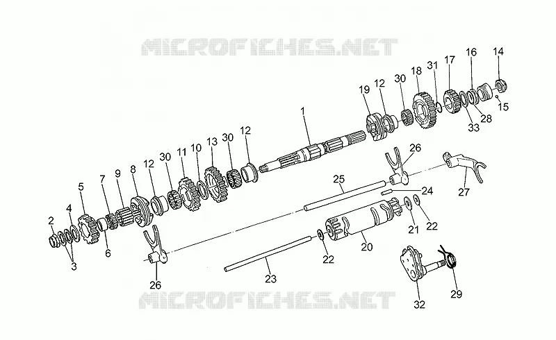 Arbre secondaire MOTO GUZZI MOTO-GUZZI-MOTORCYCLES 1000 DAYTONA 1992  Daytona