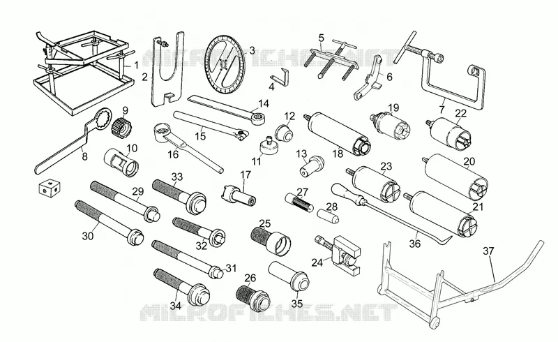 Specific tools I MOTO GUZZI MOTO-GUZZI-MOTORCYCLES 1000 DAYTONA 1993  Daytona