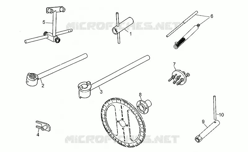 Specific tools II MOTO GUZZI MOTO-GUZZI-MOTORCYCLES 1000 DAYTONA 1994  Daytona