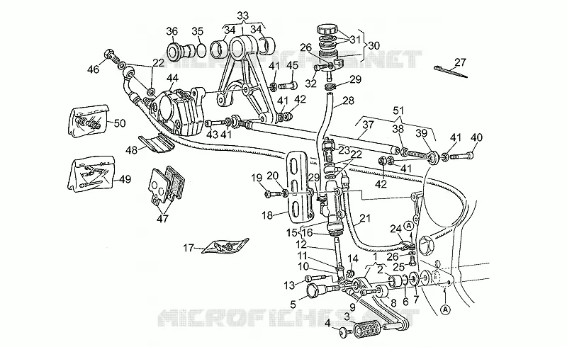 Sys.frein arrière MOTO GUZZI MOTO-GUZZI-MOTORCYCLES 1000 DAYTONA 1994  Daytona