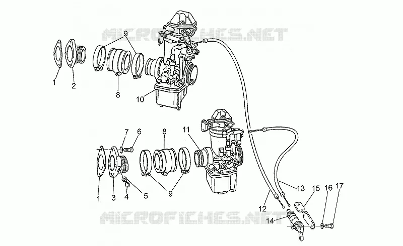 Alimentation carburant MOTO GUZZI MOTO-GUZZI-MOTORCYCLES 1000 LE-MANS 1983  Le Mans