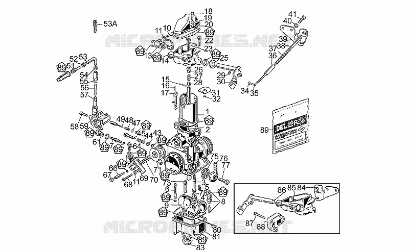 Carburateurs MOTO GUZZI MOTO-GUZZI-MOTORCYCLES 1000 LE-MANS 1993  Le Mans