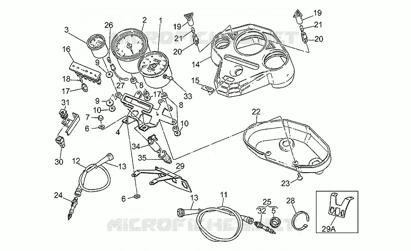 Tableau de bord MOTO GUZZI MOTO-GUZZI-MOTORCYCLES 1000 LE-MANS 1992  Le Mans