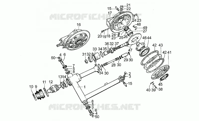 Fourche arriere MOTO GUZZI MOTO-GUZZI-MOTORCYCLES 850 LE-MANS 1982  Le Mans III