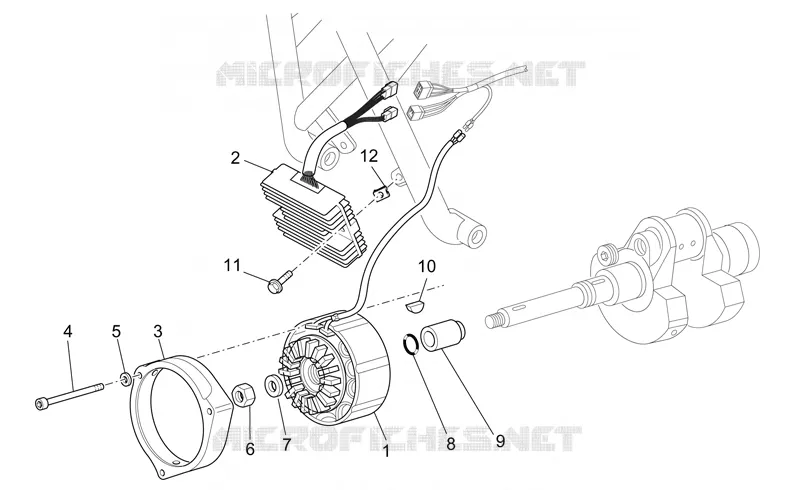 Alternateur - Régul. MOTO GUZZI MOTO-GUZZI-MOTORCYCLES 1200 MGS-01 2006  MGS-01 Corsa