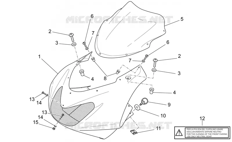 Coupole MOTO GUZZI MOTO-GUZZI-MOTORCYCLES 1200 MGS-01 2005  MGS-01 Corsa