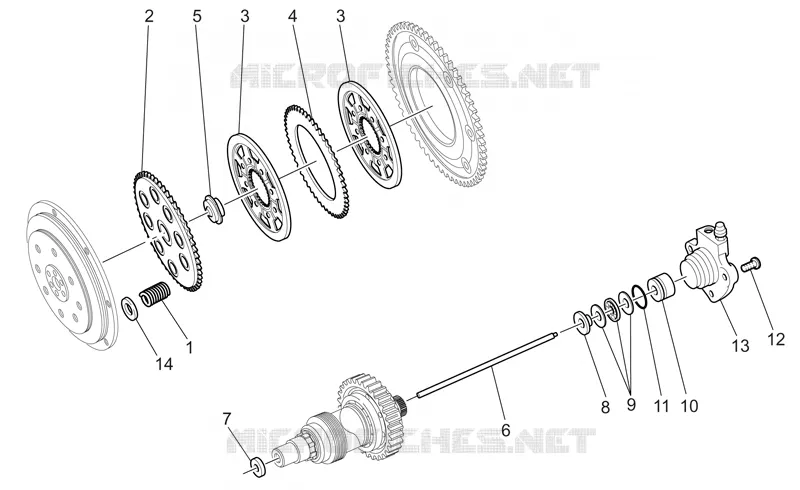 Embrayage MOTO GUZZI MOTO-GUZZI-MOTORCYCLES 1200 MGS-01 2005  MGS-01 Corsa