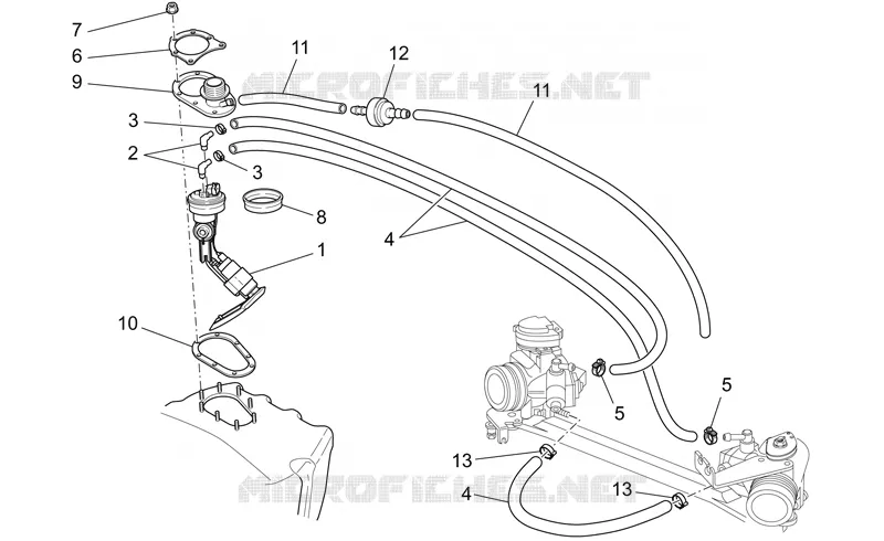 Pompe essence MOTO GUZZI MOTO-GUZZI-MOTORCYCLES 1200 MGS-01 2004  MGS-01 Corsa