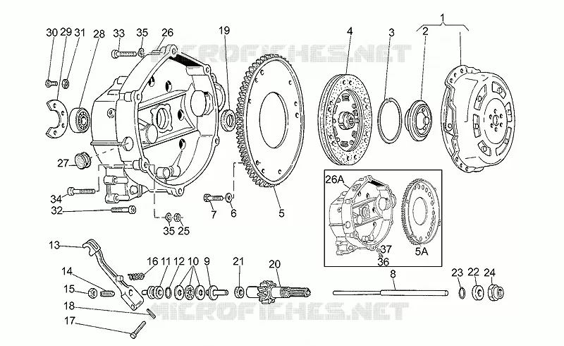 Embrayage MOTO GUZZI MOTO-GUZZI-MOTORCYCLES 350 NEVADA 1997  Nevada