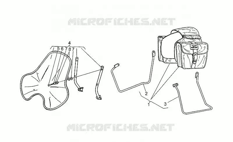 Kit valises-pare-brise MOTO GUZZI MOTO-GUZZI-MOTORCYCLES 750 NEVADA 1991  Nevada