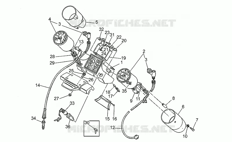 Tableau de bord MOTO GUZZI MOTO-GUZZI-MOTORCYCLES 750 NEVADA 1996  Nevada