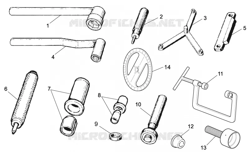Specific tools II MOTO GUZZI MOTO-GUZZI-MOTORCYCLES 750 NEVADA 2006  Nevada Classic IE