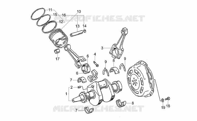 Arbre moteur MOTO GUZZI MOTO-GUZZI-MOTORCYCLES 750 NEVADA 1999  Nevada Club