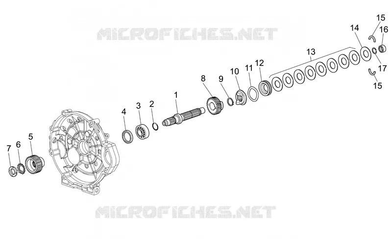 Arbre embrayage MOTO GUZZI MOTO-GUZZI-MOTORCYCLES 1200 NORGE 2008  Norge IE