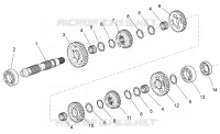 Arbre secondaire Moteur 1200 guzzi-laverda-scarabeo NORGE 2010 13