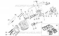 Distribution cylindre gauche I Moteur 1200 guzzi-laverda-scarabeo NORGE 2010 40