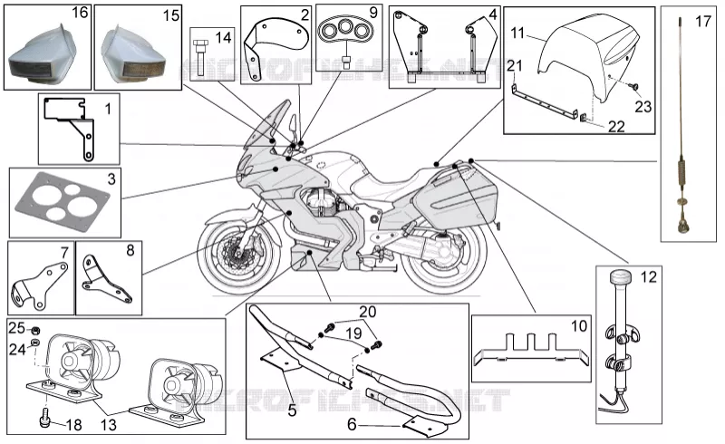 Police special equipment MOTO GUZZI MOTO-GUZZI-MOTORCYCLES 1200 NORGE 2011  Norge IE 8V