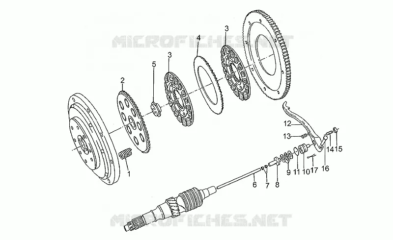 Embrayage MOTO GUZZI MOTO-GUZZI-MOTORCYCLES 1000 QUOTA 1997  Quota