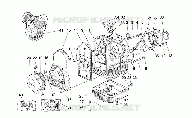 Carter MOTO GUZZI MOTO-GUZZI-MOTORCYCLES 1100 QUOTA 1998  Quota ES