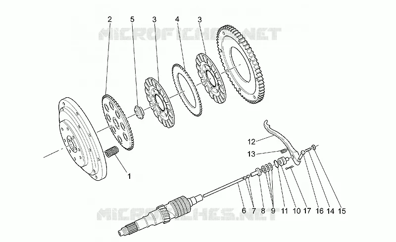 Embrayage MOTO GUZZI MOTO-GUZZI-MOTORCYCLES 1100 QUOTA 2000  Quota ES