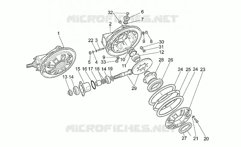 Transmission cpl. MOTO GUZZI MOTO-GUZZI-MOTORCYCLES 1100 QUOTA 2002  Quota ES