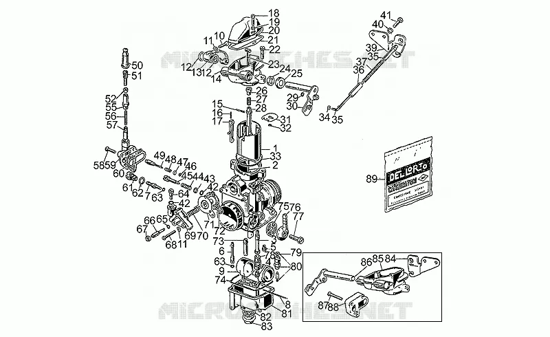Carburateurs MOTO GUZZI MOTO-GUZZI-MOTORCYCLES 1000 S 1992  S 1000
