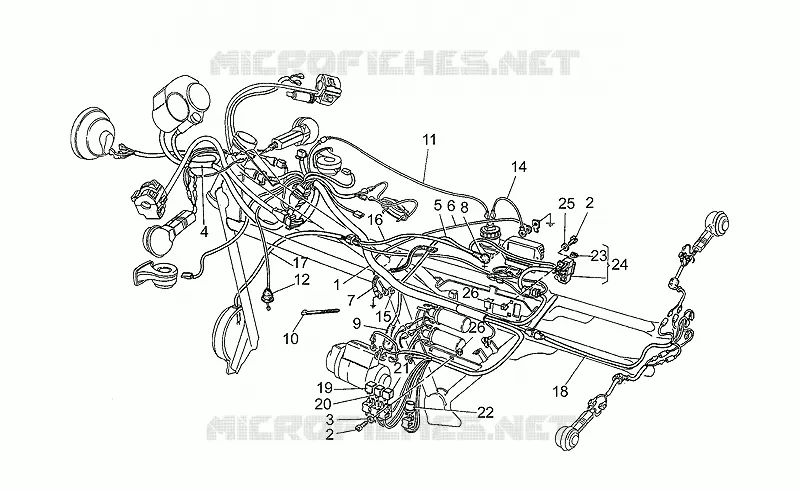 Circuit electrique MOTO GUZZI MOTO-GUZZI-MOTORCYCLES 1000 S 1989  S 1000