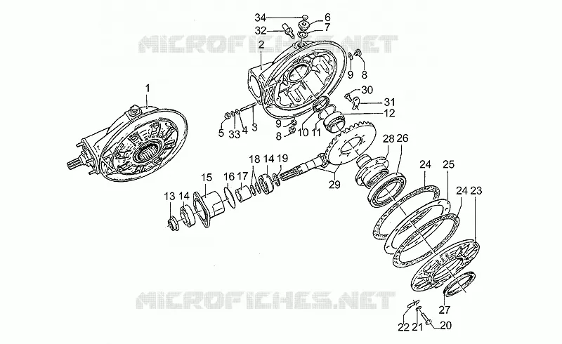 Couple conique MOTO GUZZI MOTO-GUZZI-MOTORCYCLES 1000 S 1991  S 1000