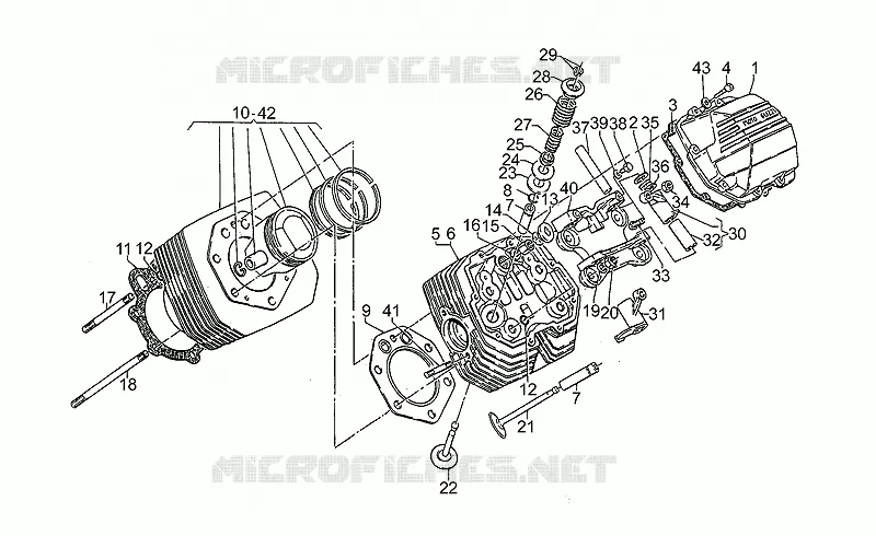 Tête cylindre MOTO GUZZI MOTO-GUZZI-MOTORCYCLES 1000 S 1992  S 1000
