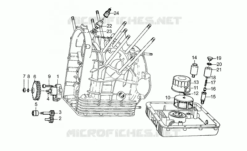 Pompe huile MOTO GUZZI MOTO-GUZZI-MOTORCYCLES 1000 SP 1981  SP 1000