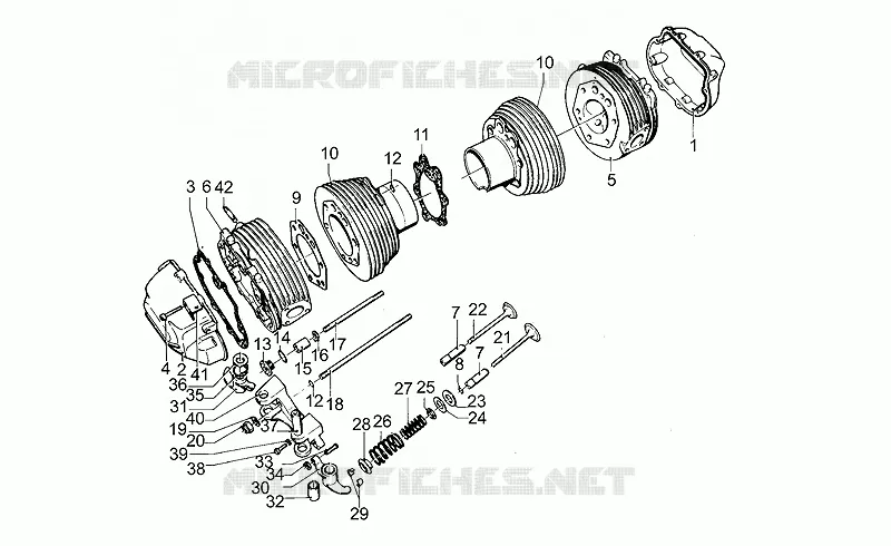Tête cylindre MOTO GUZZI MOTO-GUZZI-MOTORCYCLES 1000 SP 1979  SP 1000