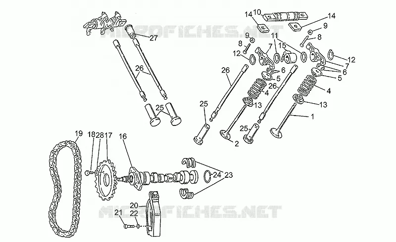 Distribution MOTO GUZZI MOTO-GUZZI-MOTORCYCLES 750 SP 1992  SP 750