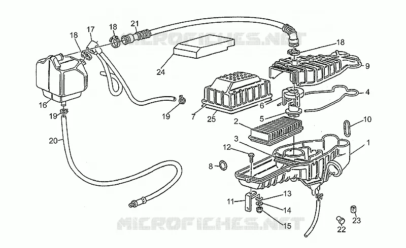 Filtre air MOTO GUZZI MOTO-GUZZI-MOTORCYCLES 750 SP 1992  SP 750