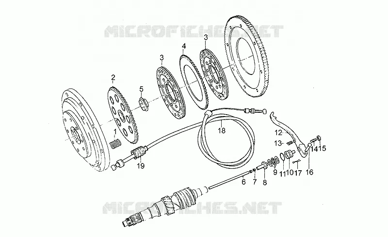 Embrayage MOTO GUZZI MOTO-GUZZI-MOTORCYCLES 1000 SP 1984  SP II 1000