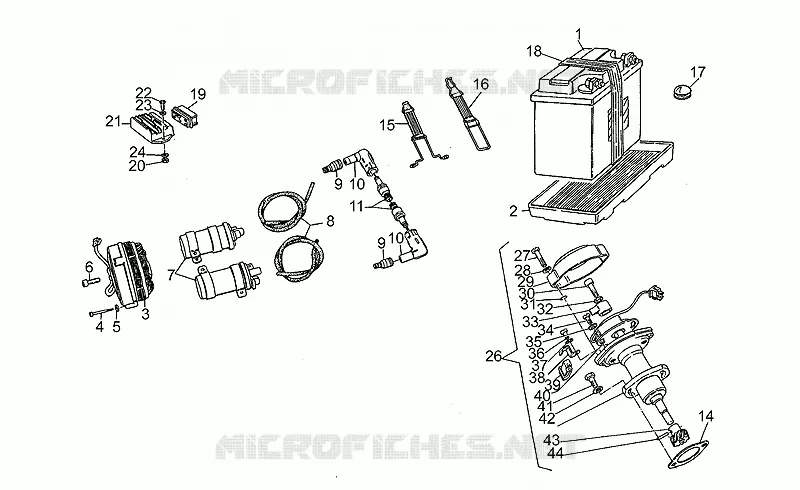 Batterie MOTO GUZZI MOTO-GUZZI-MOTORCYCLES 1000 SP 1991  SP III 1000