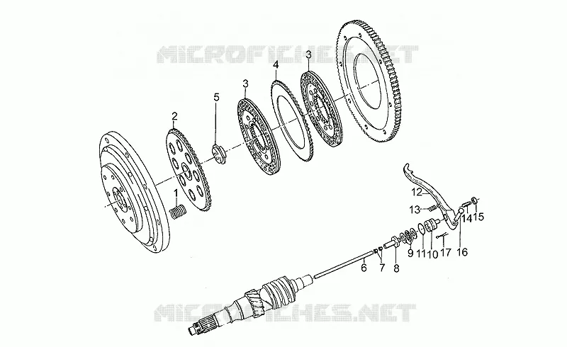 Embrayage MOTO GUZZI MOTO-GUZZI-MOTORCYCLES 1000 SP 1991  SP III 1000