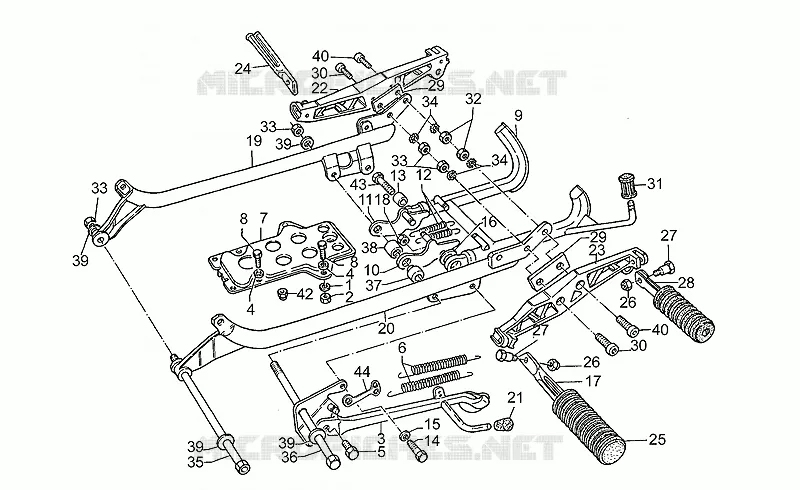 R.pieds - Béquilles MOTO GUZZI MOTO-GUZZI-MOTORCYCLES 1000 SP 1989  SP III 1000