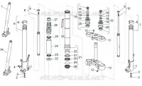 Fourche Av. Chassis 1200 guzzi-laverda-scarabeo STELVIO 2008 23