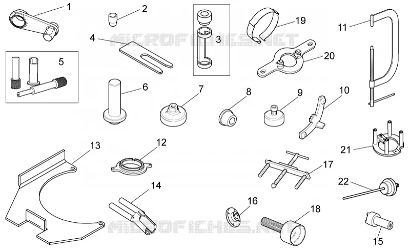 Specific tools I MOTO GUZZI MOTO-GUZZI-MOTORCYCLES 1200 STELVIO 2011  Stelvio 8V STD - NTX