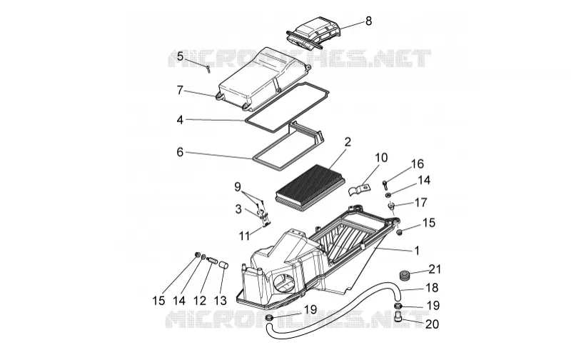 Corps filtre MOTO GUZZI MOTO-GUZZI-MOTORCYCLES 1200 STELVIO 2010  Stelvio- NTX - ABS