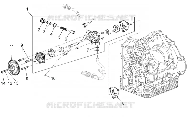 Pompe huile MOTO GUZZI MOTO-GUZZI-MOTORCYCLES 1200 STELVIO 2010  Stelvio- NTX - ABS